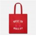 Music Melody Musical Red Tote Bag